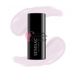 Oja UV Semilac 385 roz pal Pastel Pink Sky 7 ml, Hema Free